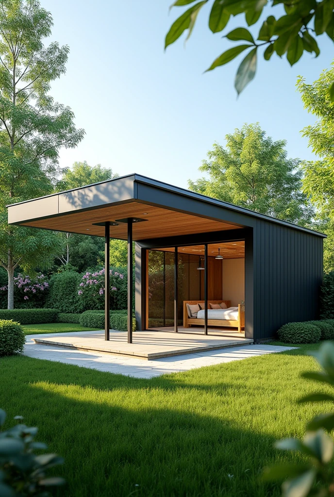 Maison les panneaux solaire abris de jardin carport et toiture