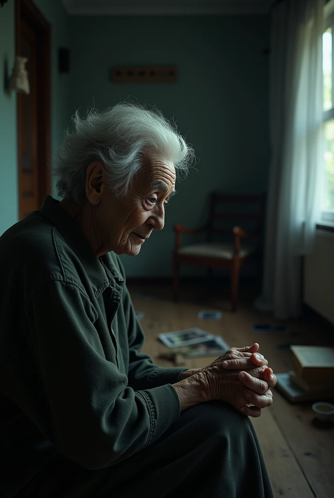Discuss the theme of loneliness in old age and how simple acts of kindness and attention from a younger person can make a difference.