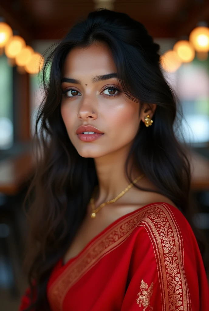 Indian women face future Coffee Shops looking into the camera portrait caused raw photo Red Saree Makeup and Beautiful Indian Hot Girl Age 25
White Face Cute