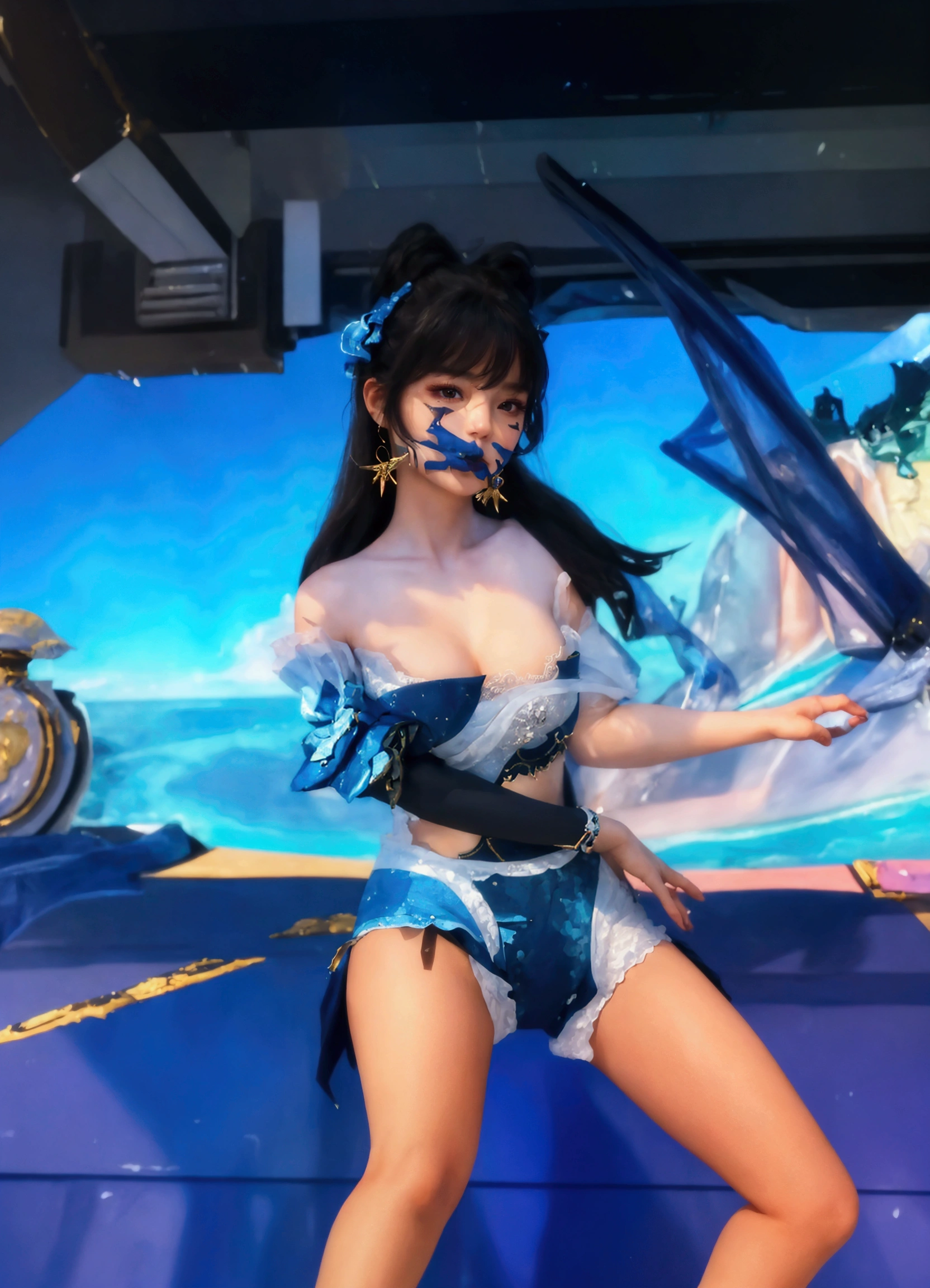 ((BEST quality, 8k, Masterpiece:1.3)), up per body,, Sharp focus:1.2, Beautiful Woman with perfect figure, higly detailed facial and skin teksture, Detail eyes, double eyelids,interior view,perfect lightning