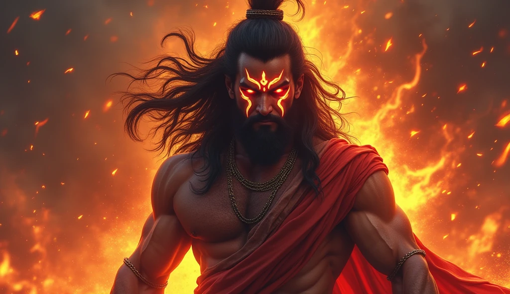 mahadev god angry face  standing image 
