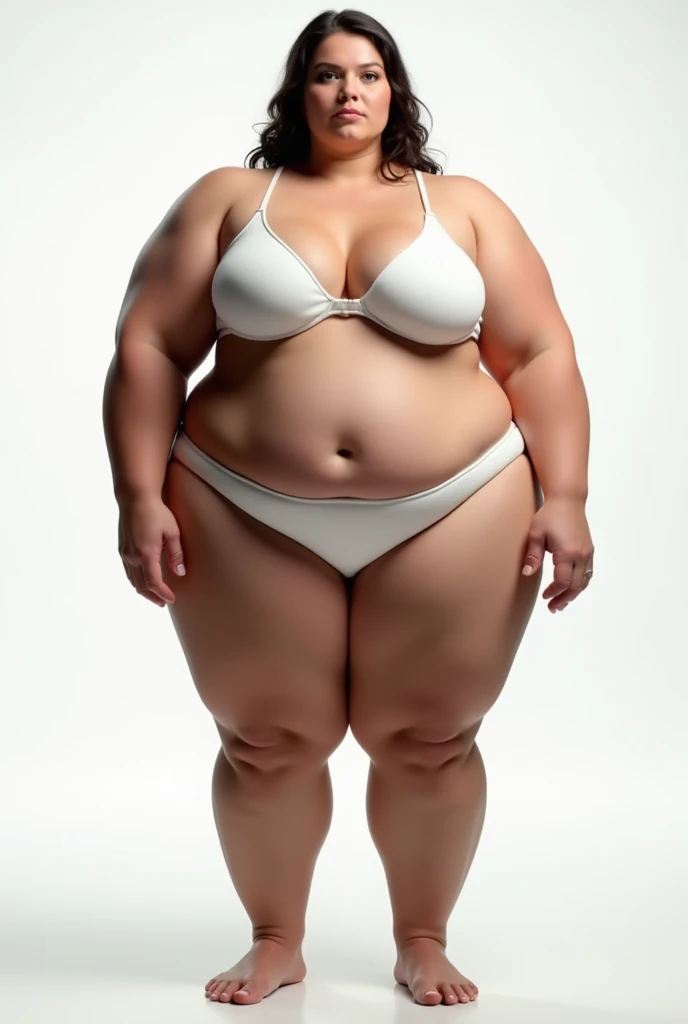 Hourglass figure、A well-trained body、Big Tits、bodybuilder、araffe woman in a white bra and panties posing for a picture, thicc, thick body, thicc build, thick thigs, large thighs, hyperrealistic full figure, exaggeratedly large physique, massive legs towering over you, thick, beautiful thick female, powerful and huge, thick legs, thick thighs, wide hips, oppai proportions, pawg