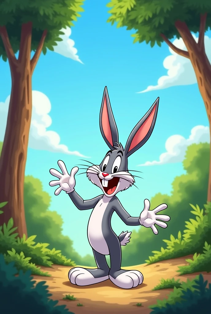 Bugs bunny saying good morning 