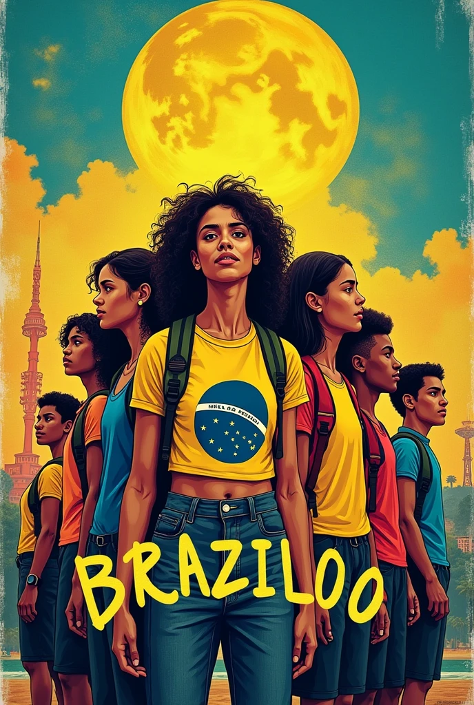 Make a poster for the Brazilian student union 