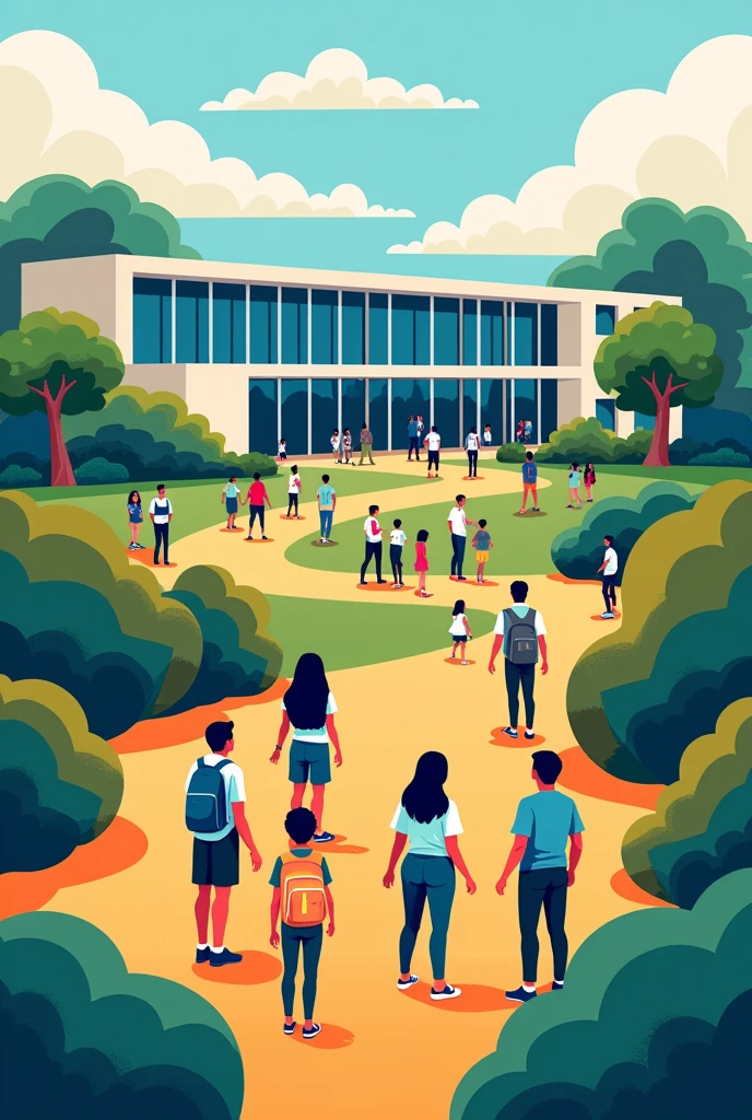 Make a student union poster in Brazilian Portuguese