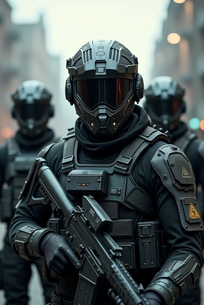 specifical ops army with advance head gear to use as a logo




