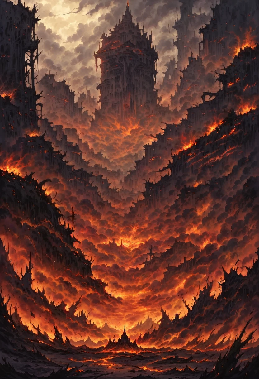  Before humanity could revel in excitement, monsters from Apocalypse began appearing worldwide. As time passed, increasingly powerful bosses unleashed devastation. Wide shot, apocalyptic landscape, dark and ominous atmosphere, towering monsters amidst ruined cities, chaotic scenes, cinematic lighting, sharp contrasts, sense of dread and impending doom