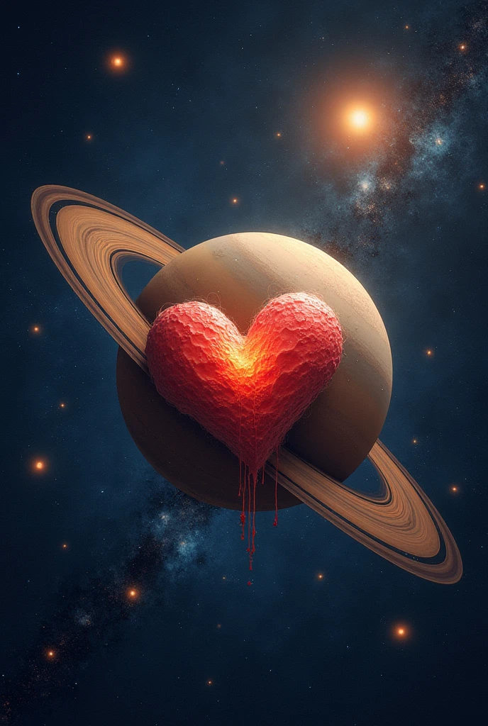 Saturn and a heart