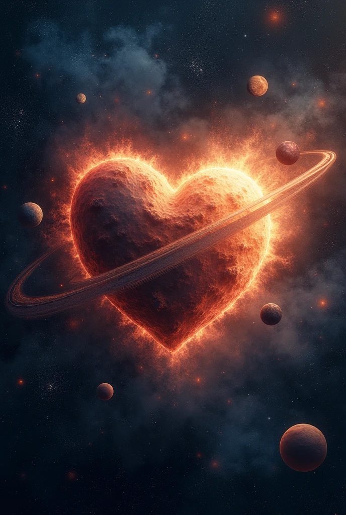Saturn and a heart