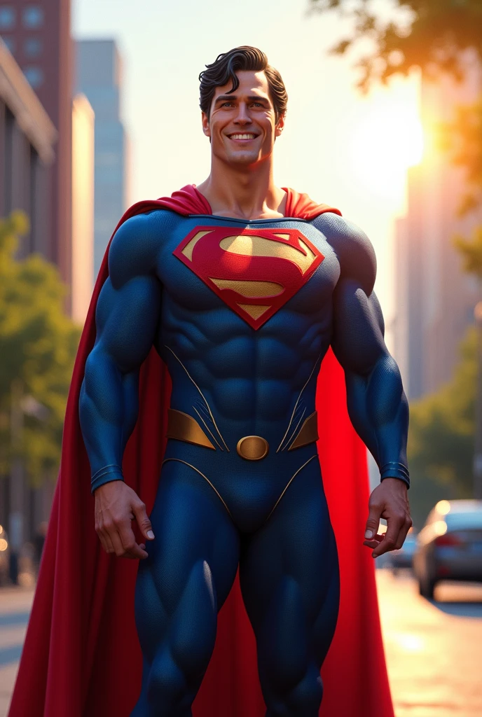 Superman saying good morning