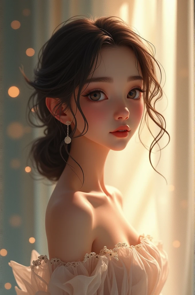 Create animated profile picture with feminine features