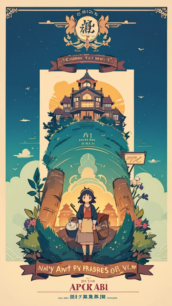 Ghibli Typography Poster