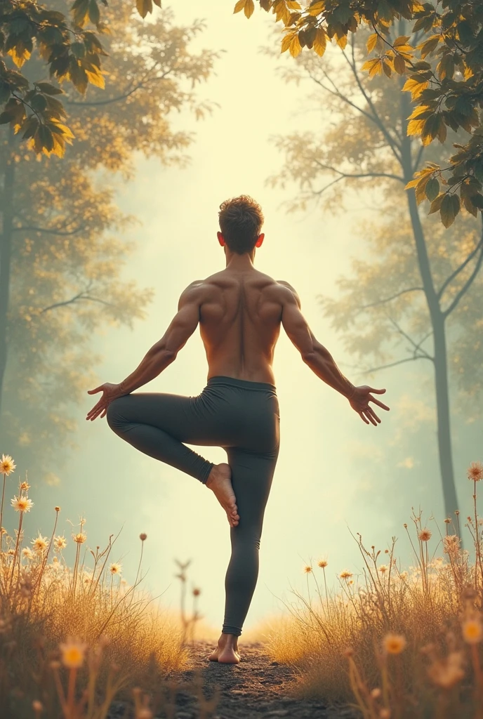 Please make a poster of yoga name pratham give option