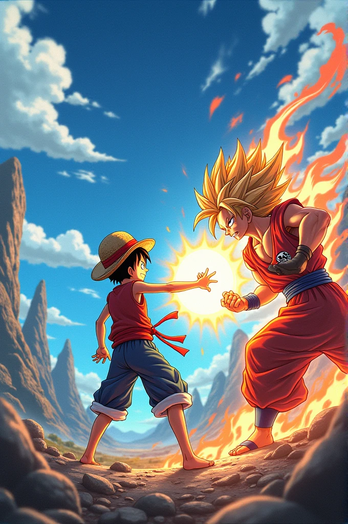 Monkey D Luffy y goku
