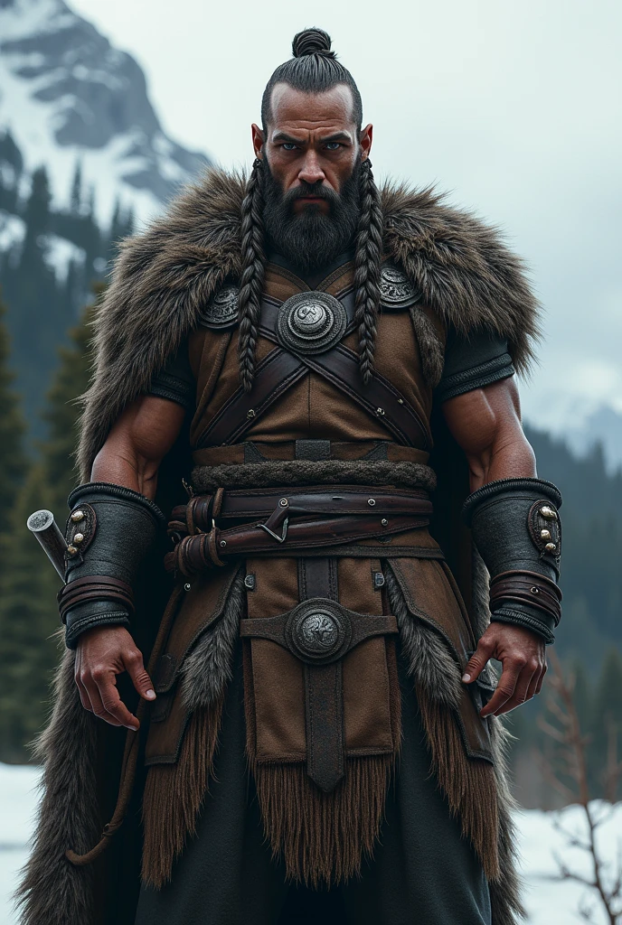 Vikings warrior  braids hairstyle 