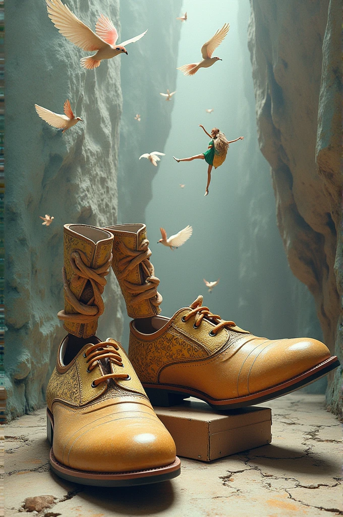 By using shoes lays