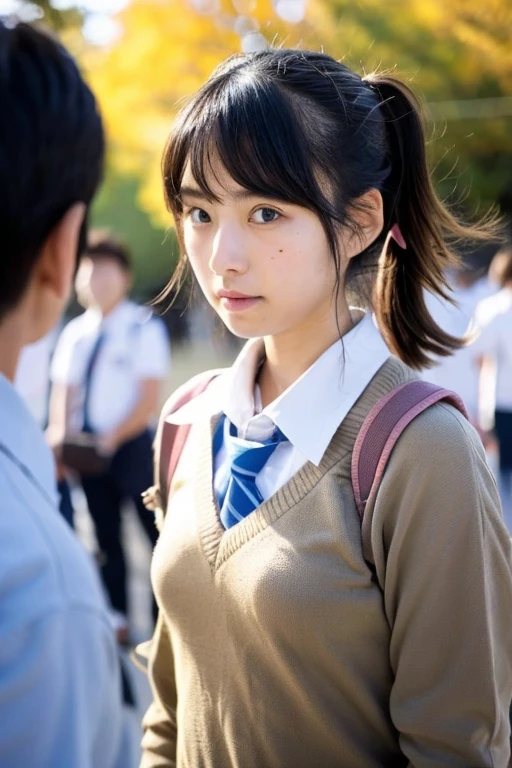 A Japanese man ties up a Japanese junior high school girl