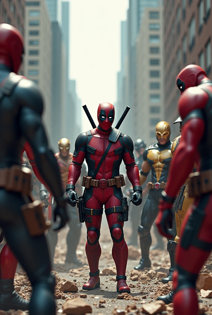 Deadpool vs super heroes