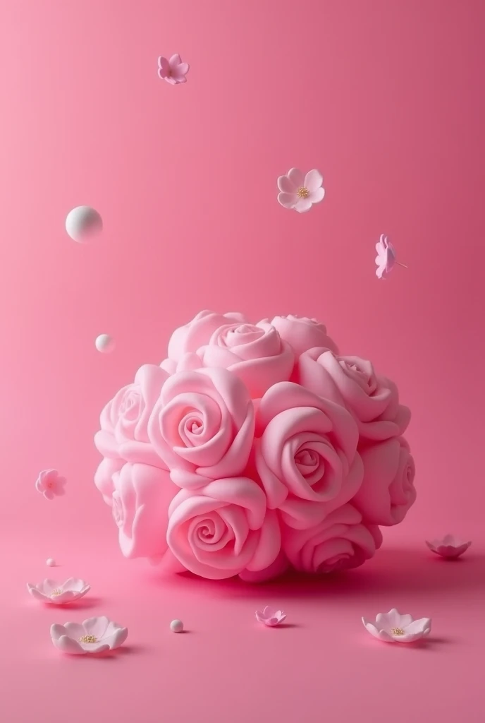 Create a background that highlights the pink subject