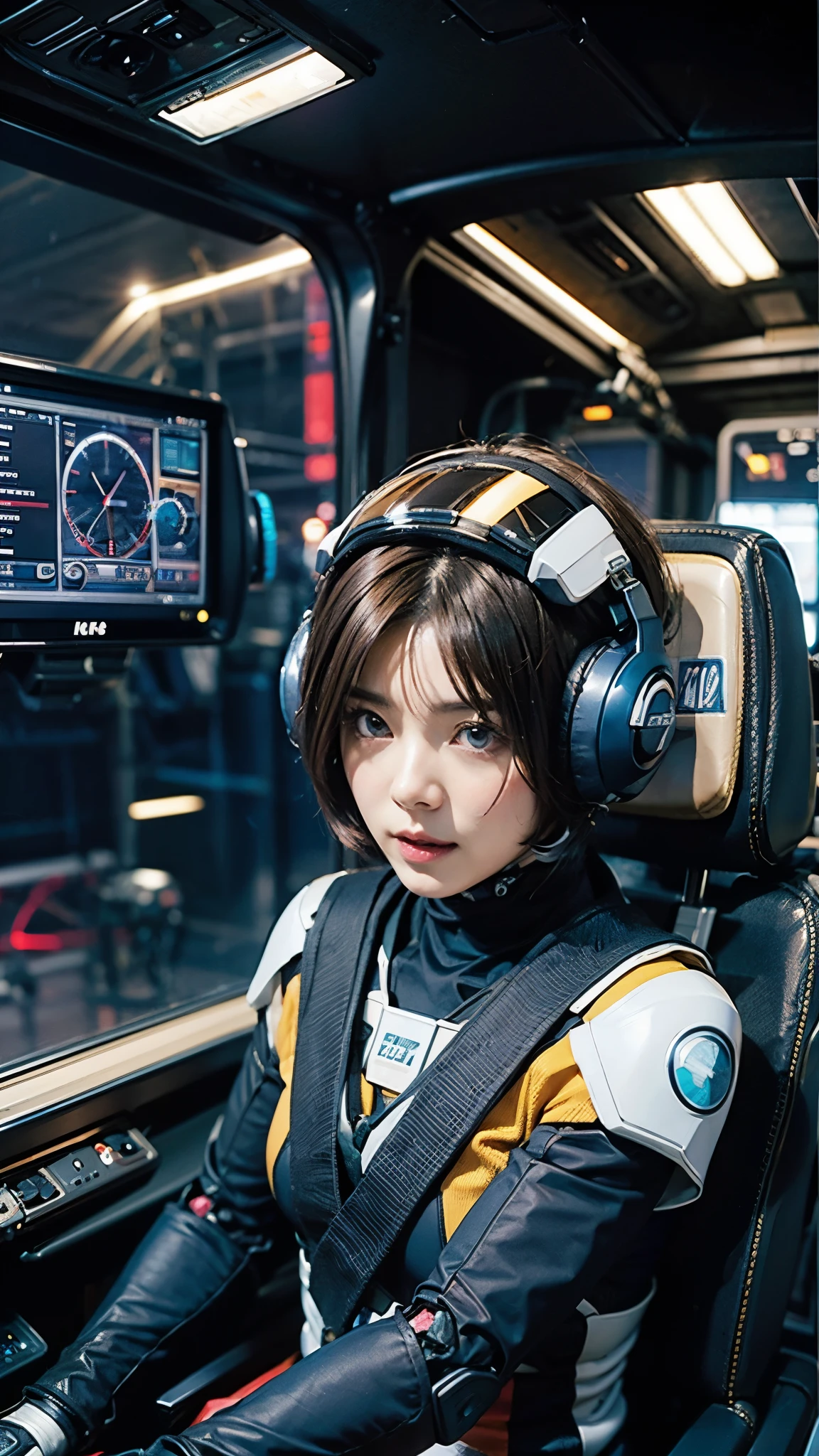 Ruriko Midorikawa、Mundo Cockpit、Cyber Pilot Suit、Upper Body、Robot Cockpit、