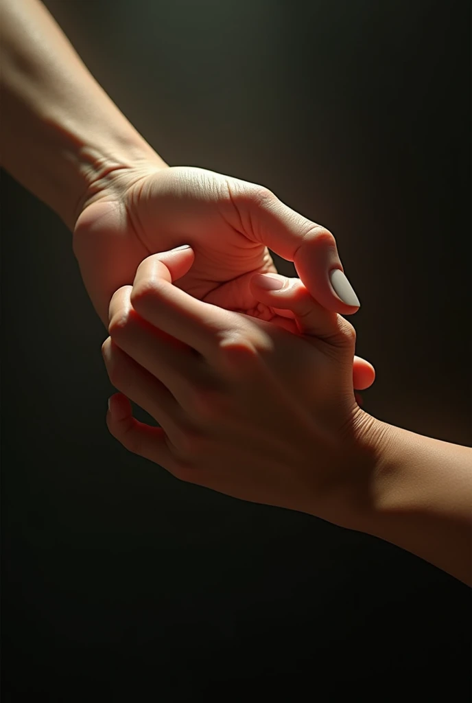 fingers touching other fingers on the opposite hand, detailed hands, intricate details, hyper realistic, cinematic lighting, dramatic shadows, seamless blending, unreal engine, photorealistic, 8k, high quality, masterpiece, ultra-detailed, incredibly realistic, flawless skin, delicate veins, natural skin texture, intricate fingernails, warm color tones, chiaroscuro, dramatic contrast, beautiful composition, striking pose, cinematic framing