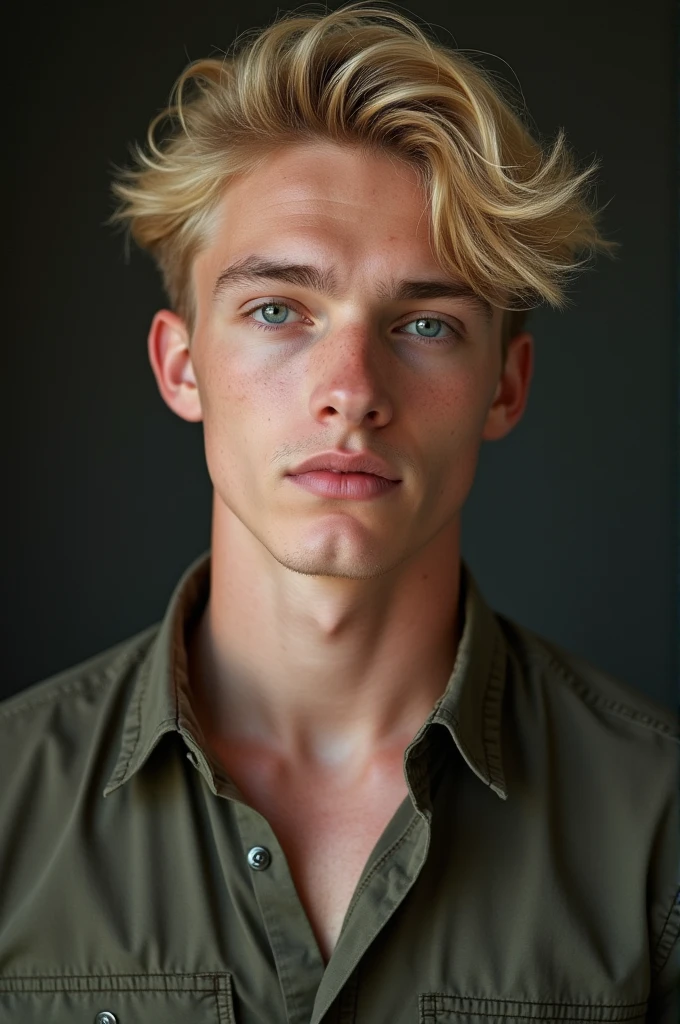 Blonde 20 year old guy a little masculine 

