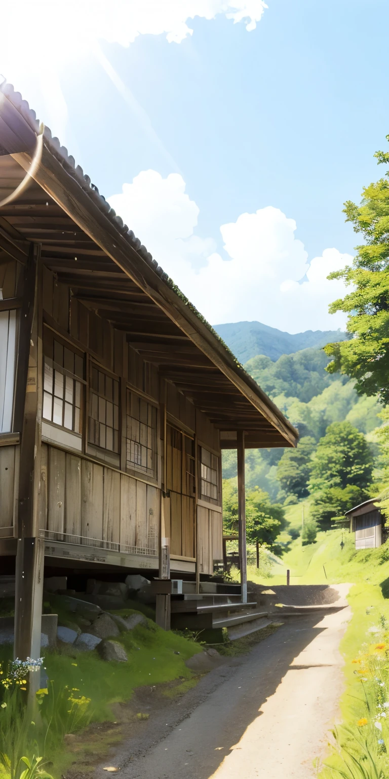 Rural Satoyama、The summer sunshine is dazzling