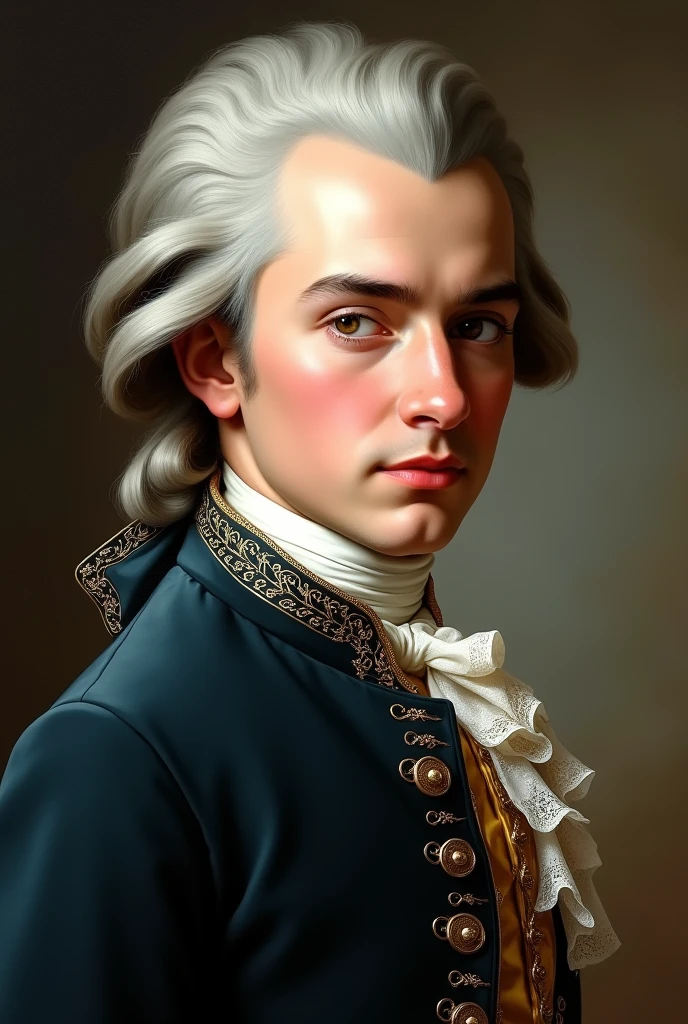 create mozart if he had an instagram profile picture in our time