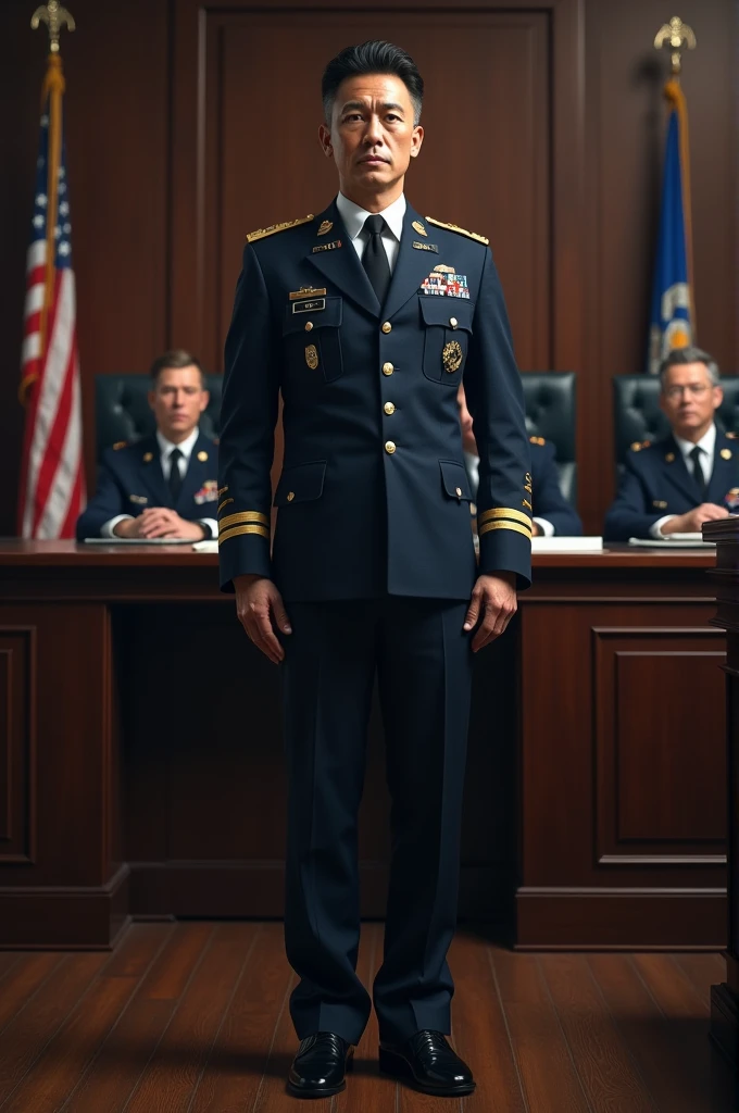 <lora:v4_p_josman-10:1> handsome man dressed as a soldier, sitting in a chair on an army base, wearing an army uniform and combat boots, blond buzzcut, serious expression