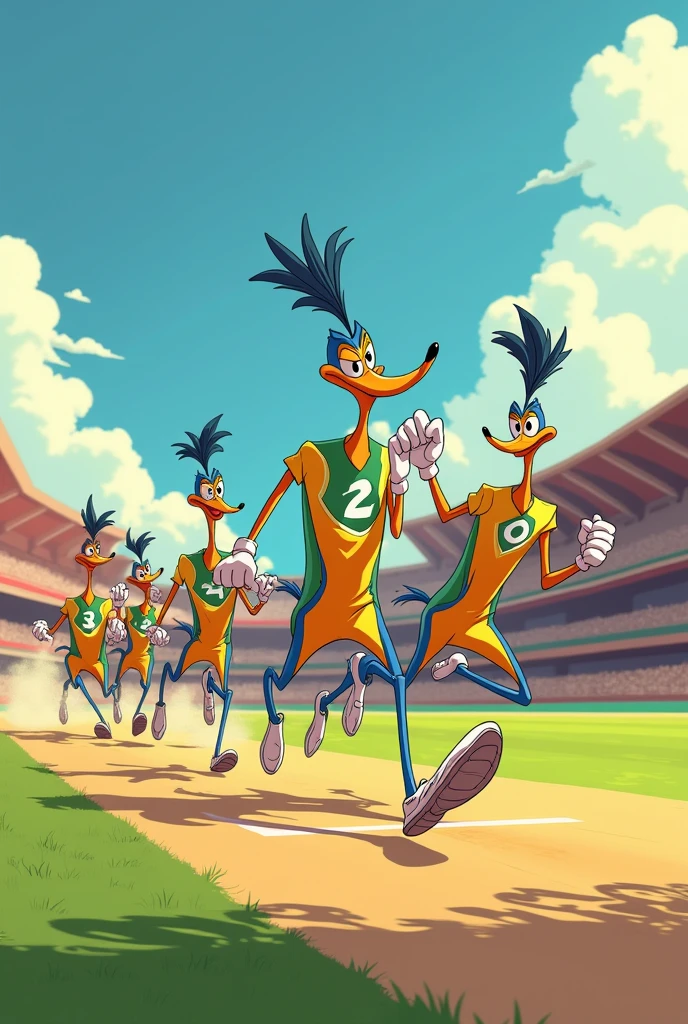 for a cricket team named road runners. Use road runner cartoon images