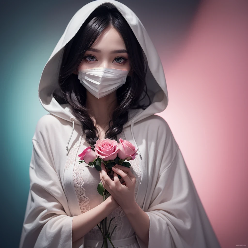 a white (((mask)))