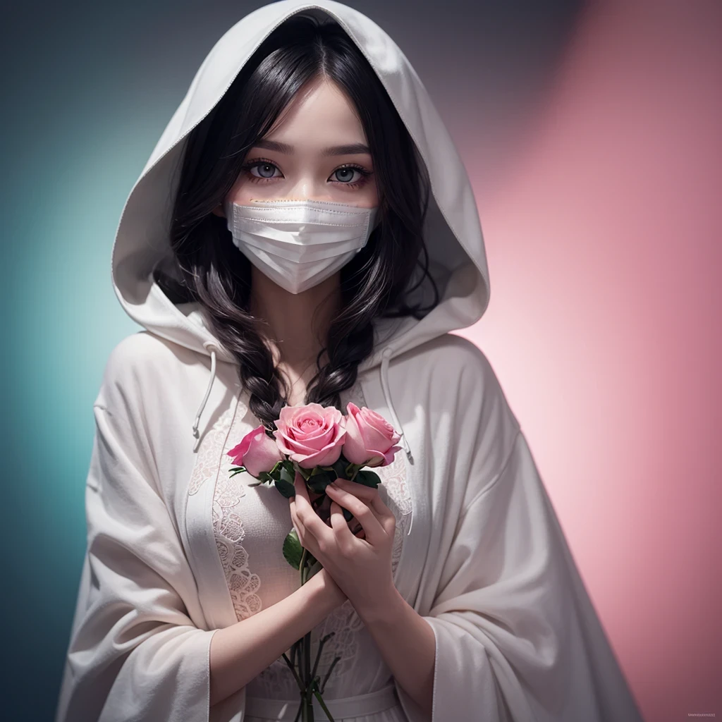 a white (((mask)))