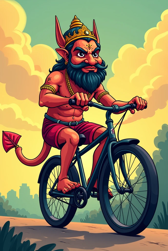 Ganesh God with blank board school bag bappa sit on bike