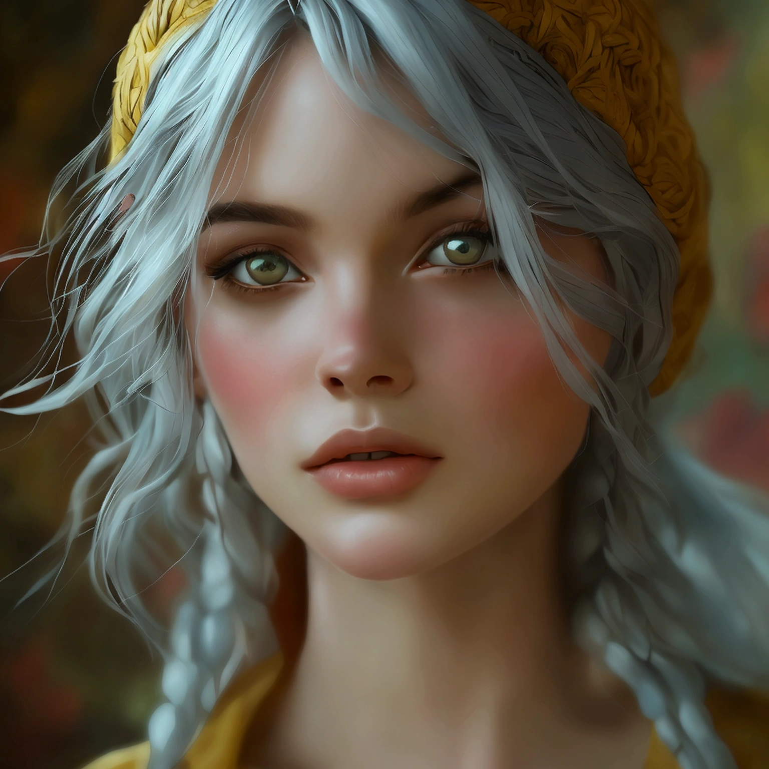 1 girl 23 old years dreadlocks, silver hair, amber eyes, excited, UHD, masterpiece, anatomically correct, super detail, high quality, high details, best quality, highres, HD, 16k, , in the style of Quentin Tarantino, Pastel, Modern, Ethereal,  --c 51