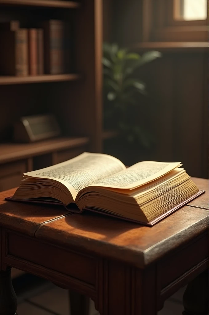 A book in a table
