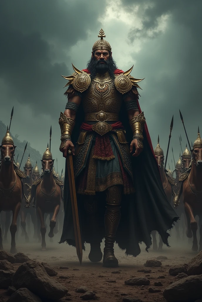 A tamil king with his force
Make it like more dark