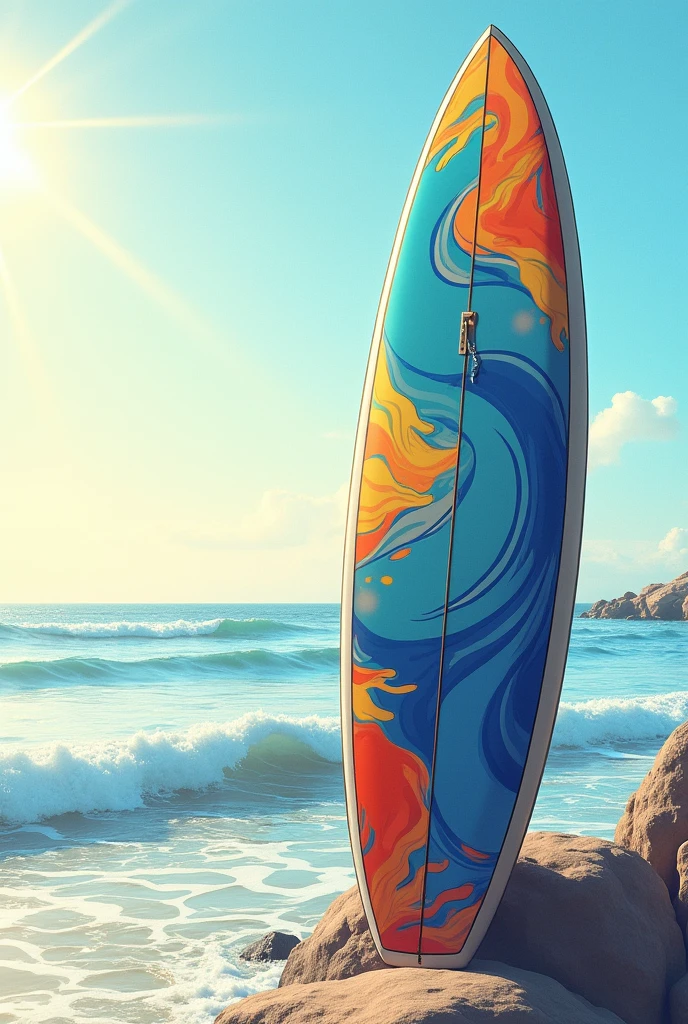 Surfboard drawing