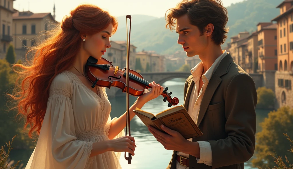 In the picturesque town of Verona, nestled between rolling hills and winding rivers, lived two souls destined to meet—Isabella, a talented violinist, and Alessandro, a passionate poet.