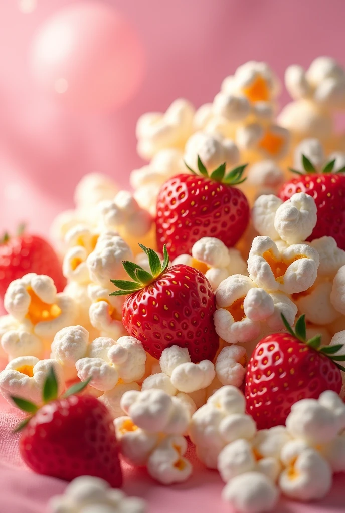 Strawberry popcorn 
