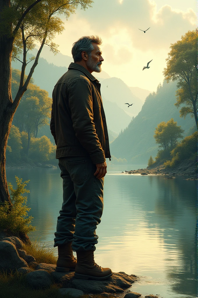 A man side of the river