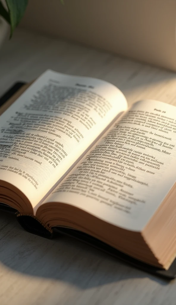The bible open on page psalms with PSALM 35 written on the top of it