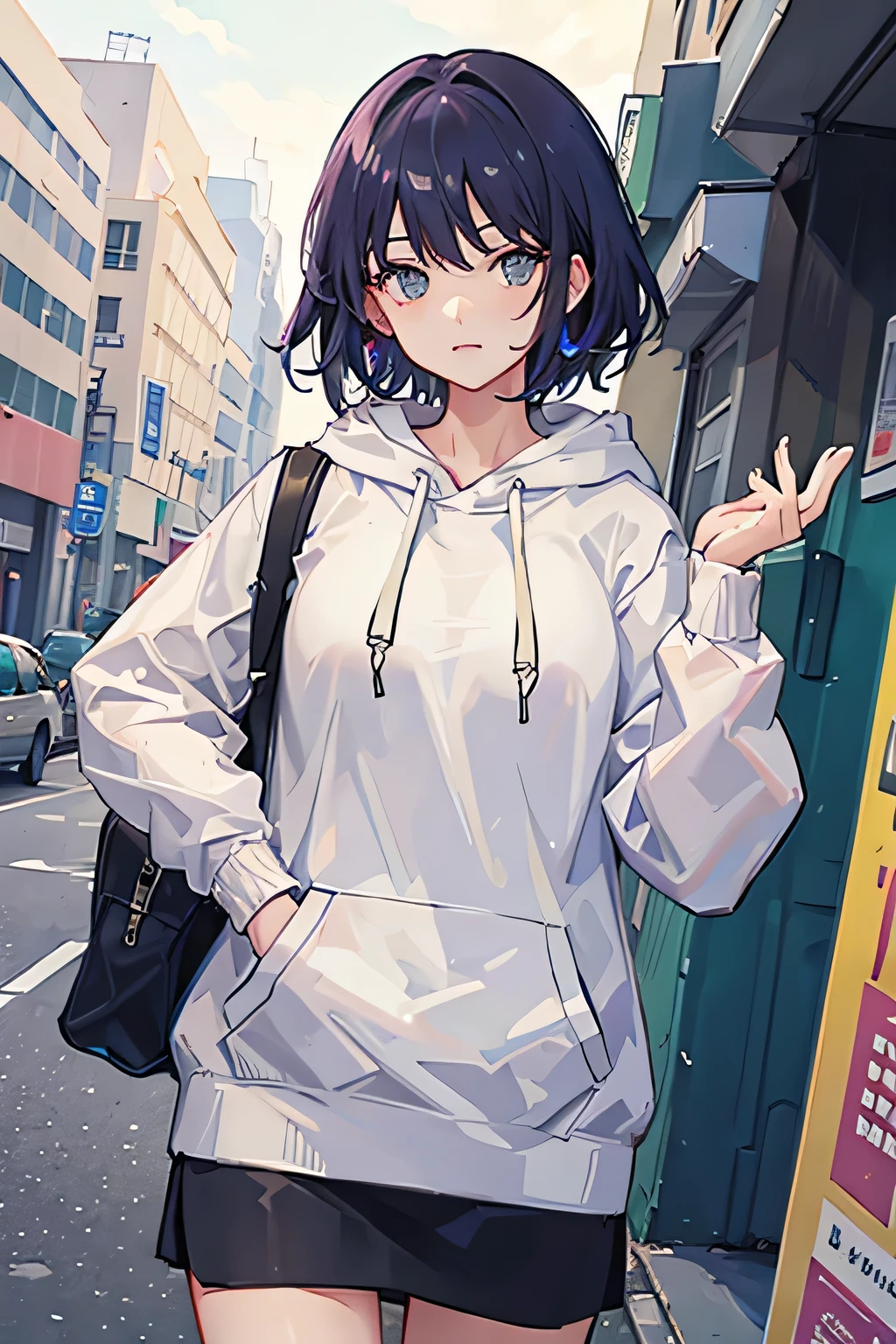 woman，hoodie