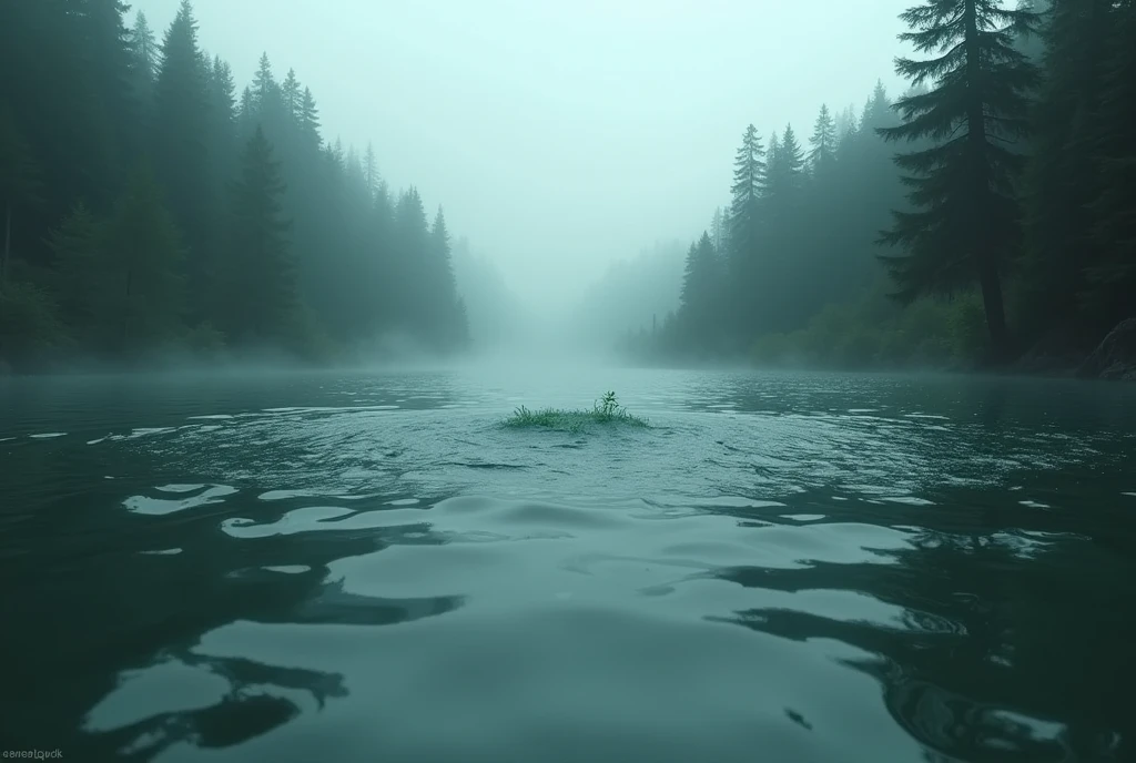 The water of the lake began to rise mysteriously.