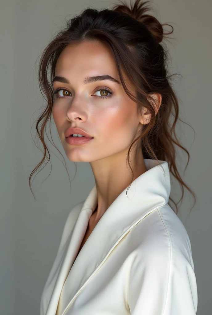 Gros plan d'une femme vêtue d'une robe blanche posant pour une photo, Photo d'une belle femme, Portrait doux 8K, belle fille modèle, Portrait de Sophie Mudd, belle fille modèle, visage extrêmement beau, beau corps et visage détaillés, beau visage, beau visage délicat, portrait d'un beau modèle, beau visage portrait, beau visage délicat, belle jeune mannequin