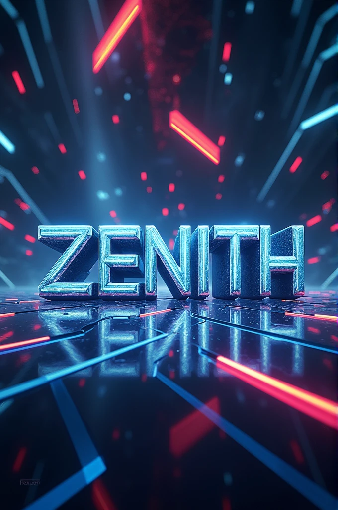 Zenith text cool background