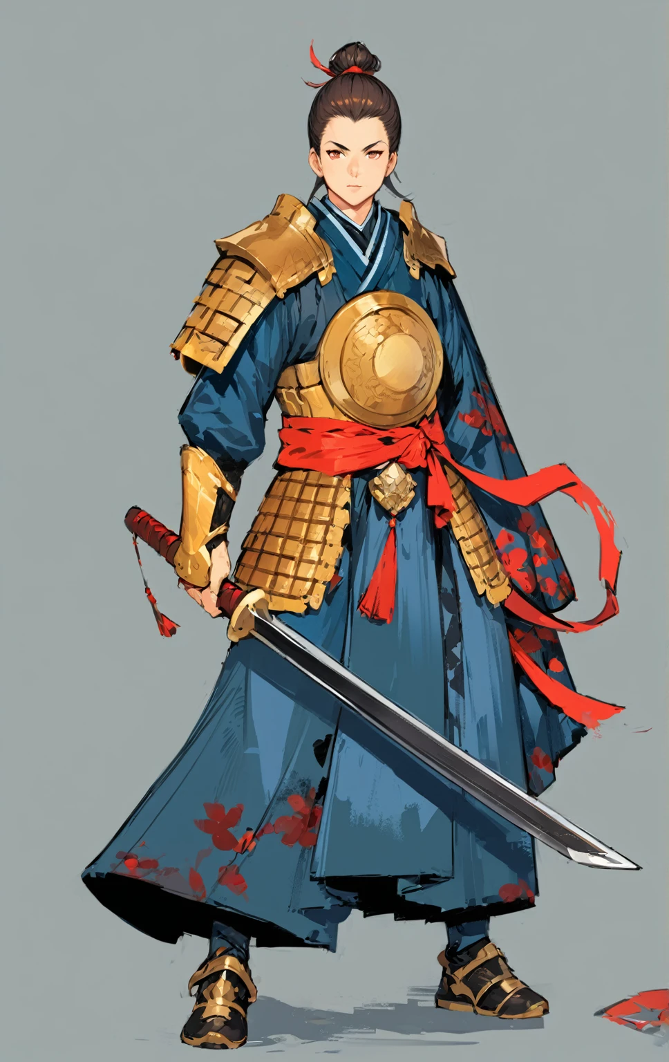 Full-length concept art is required., legs, whole height, for MMORPG, digital painting