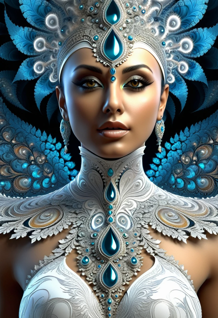 Slaneesh as a woman.((fractal)),((deep wiew)),photographic,ultra high resolution,hyperdetailed, masterpiece, 3d modelling, digital art.