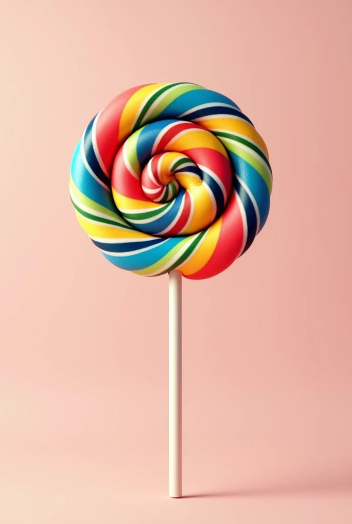 Lollipop candy colorful evenly spaced flat swirls