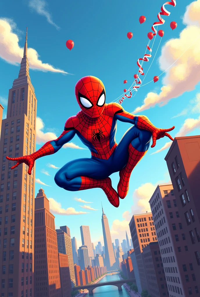 Spiderman themed Happy Birthday Card for Enzo