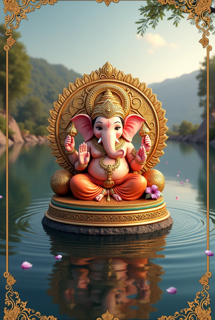 CREATE A TOKE WITH TITLE ABC WATER VIEW VINAYAK CHATURTHI ON TOP AND AN IMAGE OF LORD VINAYAKA IN THE MIDDLE OF THE TOKEN WITH TOKEN NO COLUMN BOTTOM OF THE TOKEN